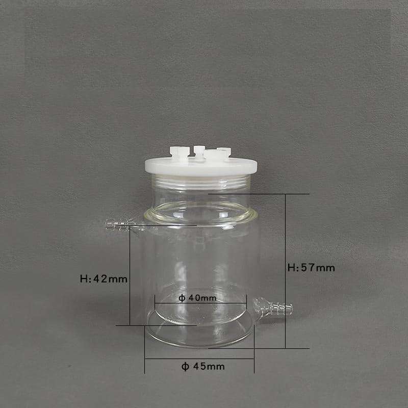 Sealed Electrochemical Cell with Water Jacket, 50-1,000 ml, Borosilicate Glass 3.3