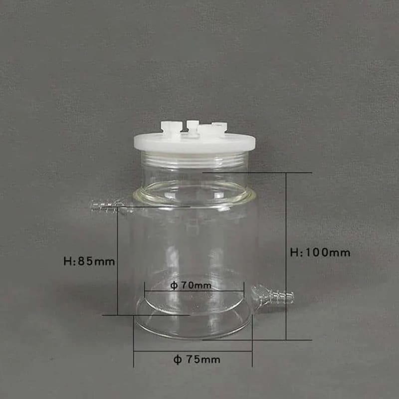 Sealed Electrochemical Cell with Water Jacket, 50-1,000 ml, Borosilicate Glass 3.3