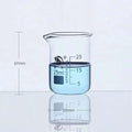 Short Beaker with Spout and Graduations, 25 ml to 10,000 ml