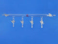 Single bank vacuum manifold with stopcock at both side, ports 4 to 6 ,Schlenk line