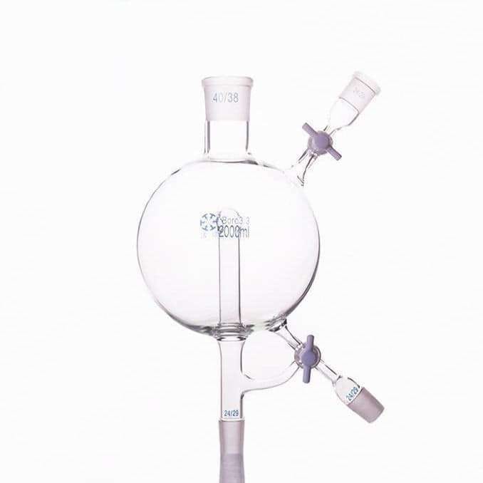 Solvent distillation head with 2 side joint, capacity 500 to 2.000 ml