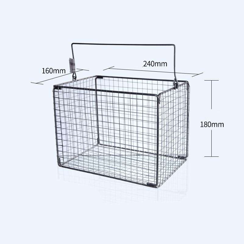 Square sterilisation baskets, stainless steel