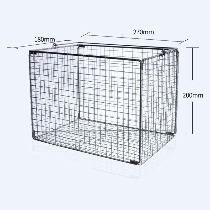 Square sterilisation baskets, stainless steel