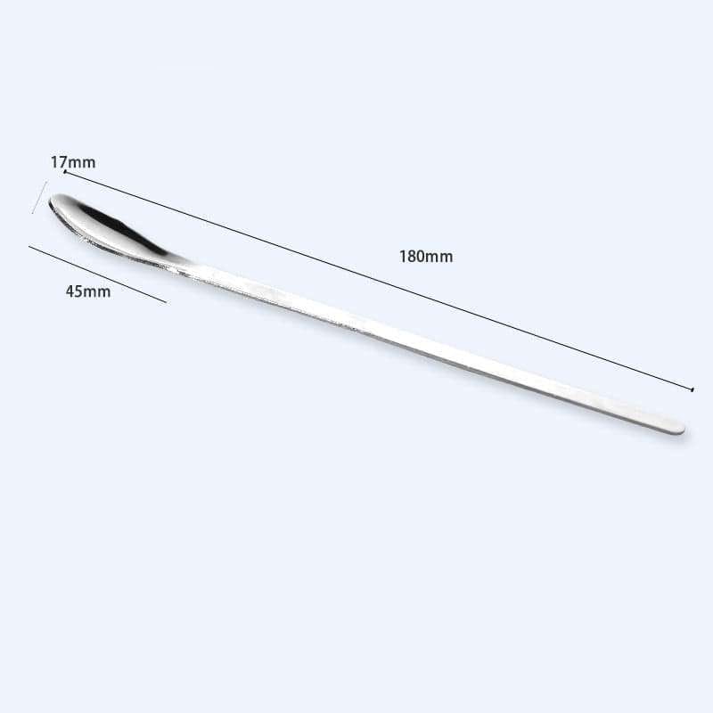 Stainless steel spoons, narrow form, length 16 to 25 cm