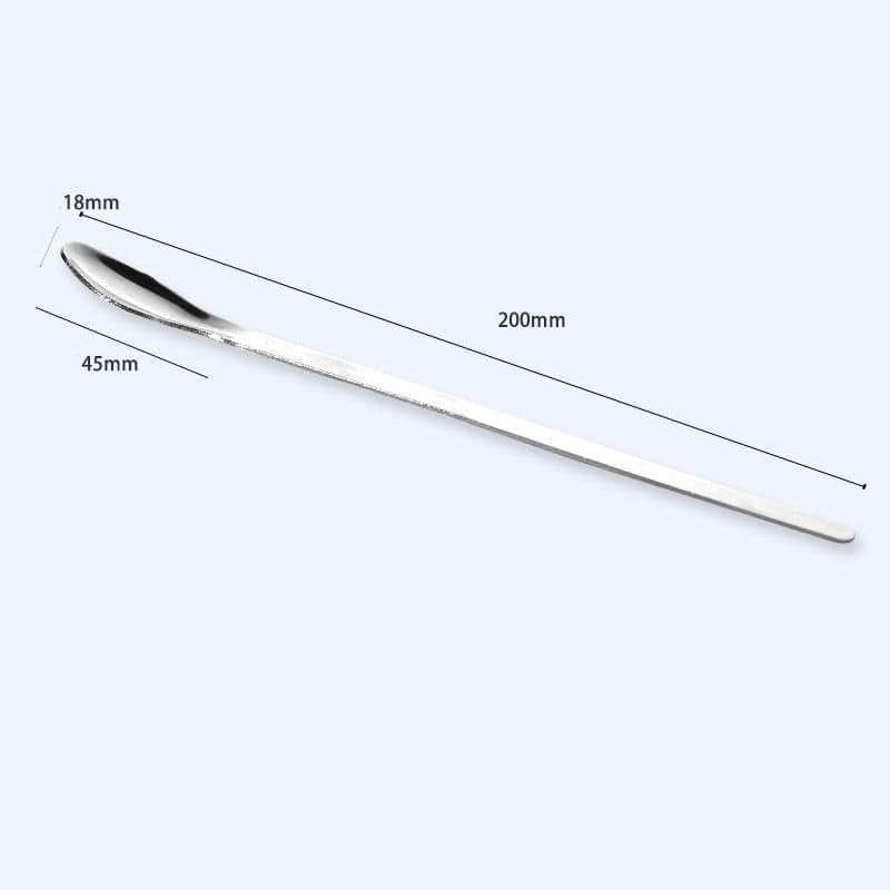 Stainless steel spoons, narrow form, length 16 to 25 cm