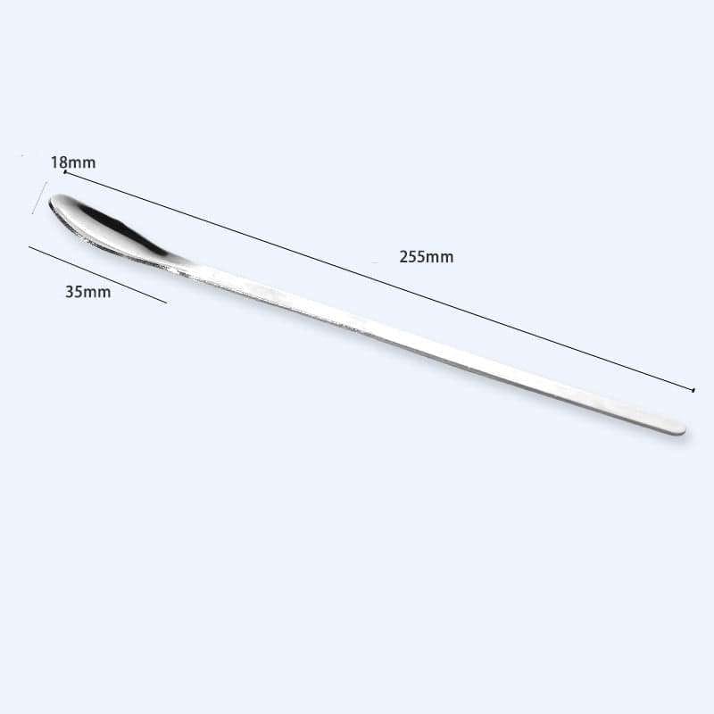 Stainless steel spoons, narrow form, length 16 to 25 cm