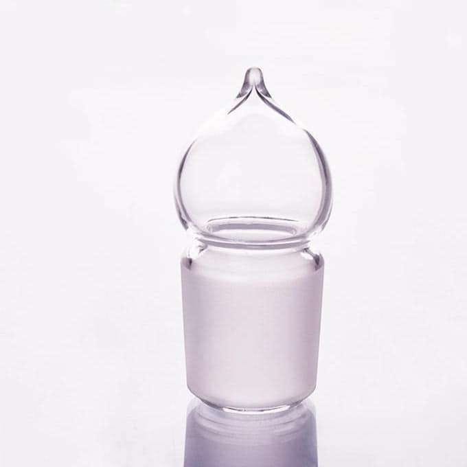 Stopper with Joint, Hollow Glass, Made of Borosilicate Glass 3.3