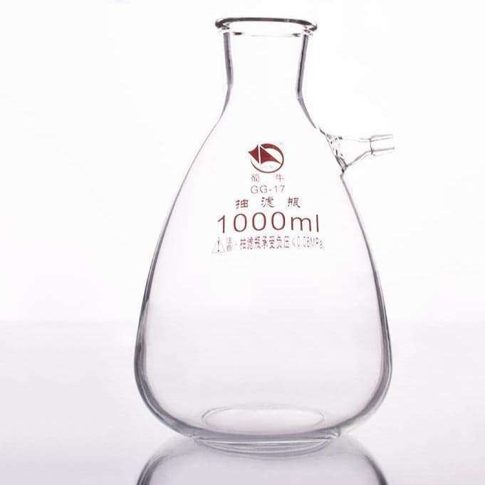 Suction bottle with glass olive, capacity 125 to 20.000 ml