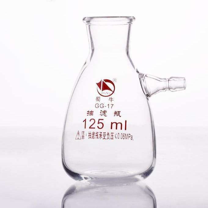 Suction bottle with glass olive, capacity 125 to 20.000 ml