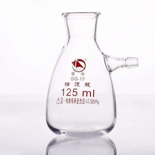 Suction bottle with glass olive, capacity 125 to 20.000 ml