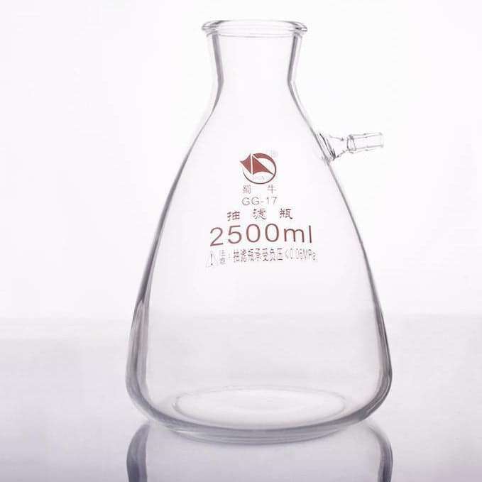 Suction bottle with glass olive, capacity 125 to 20.000 ml