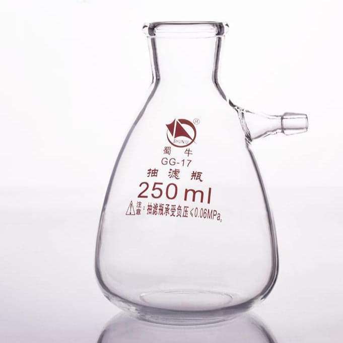 Suction bottle with glass olive, capacity 125 to 20.000 ml
