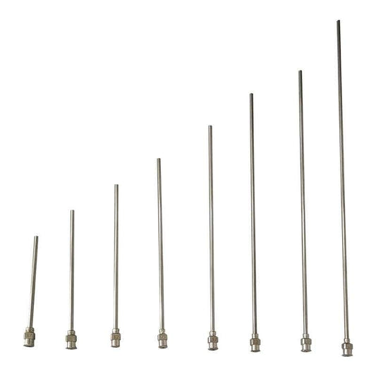 Syringe needles, blunt tip, length 150 to 300 mm, 5 pcs/pack, not for medical usage