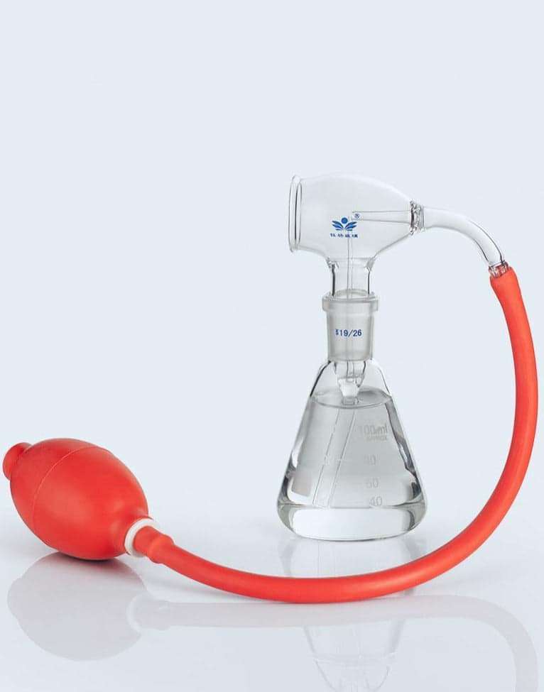 TLC atomiser with erlenmeyer flask and rubber ball, capacity 30 to 100 ml