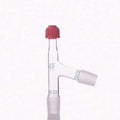 Thermometer adapter with 75° connecting tube and joint
