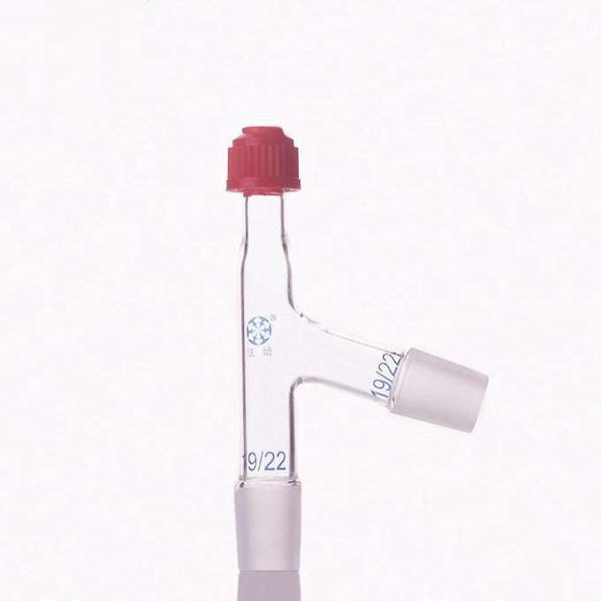 Thermometer adapter with 75° connecting tube and joint