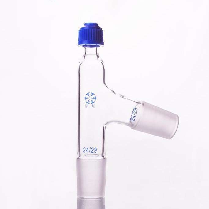Thermometer adapter with 75° connecting tube and joint