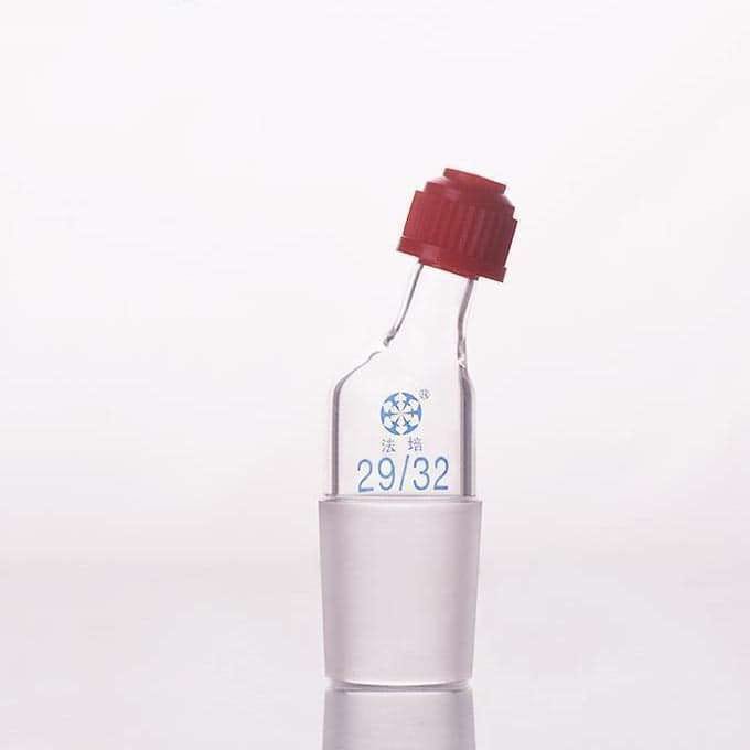 Thermometer adapter with side hole cap