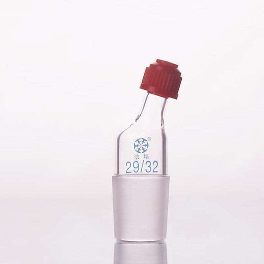 Thermometer adapter with side hole cap