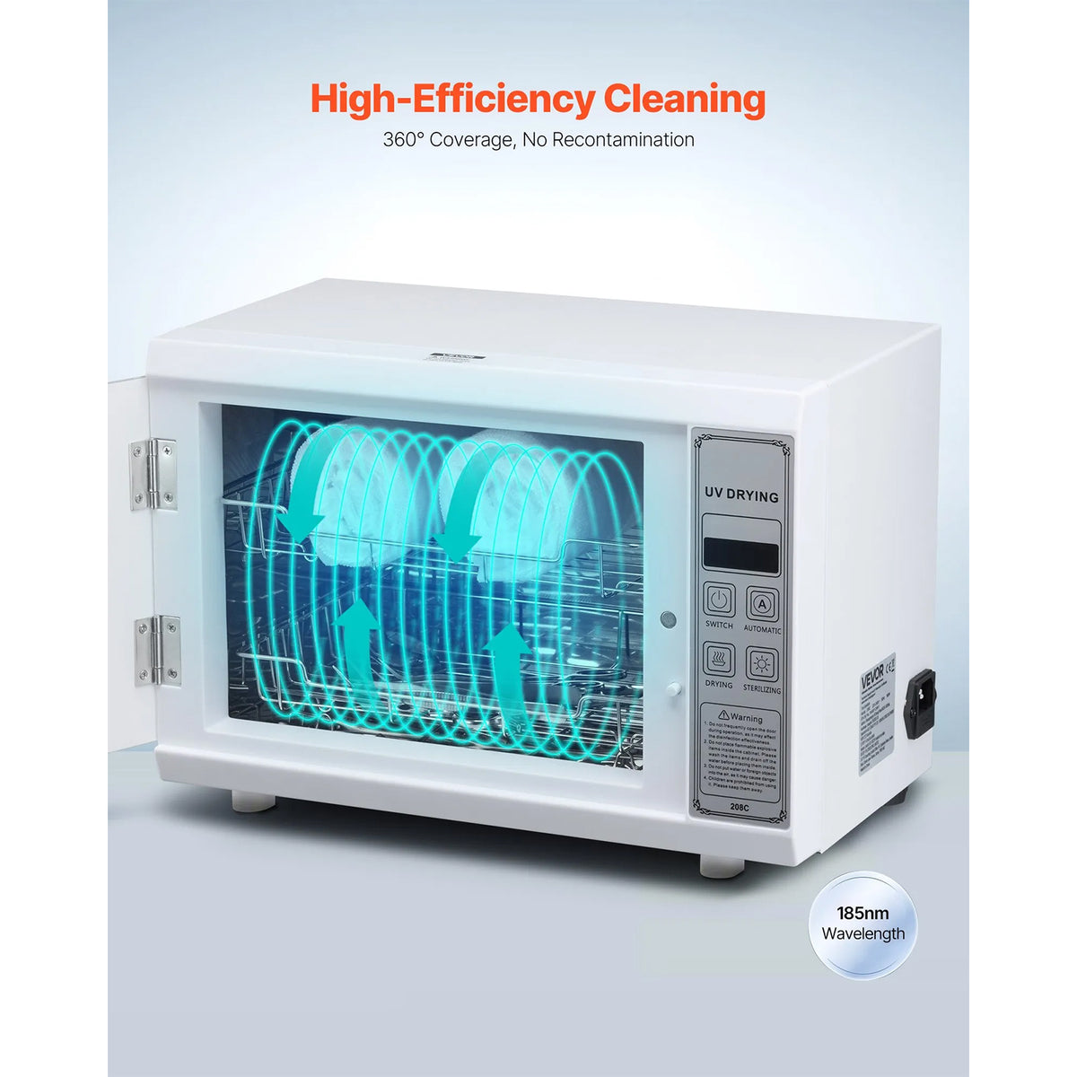 Nail Tool Cleaning Machine, 12L Large Capacity, Tool Cabinet Cleaner Box