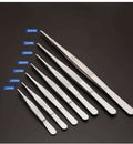 Tweezers with straight tip, length 10 to 30 cm