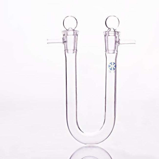 U-shaped drying tube with connector and stopcocks