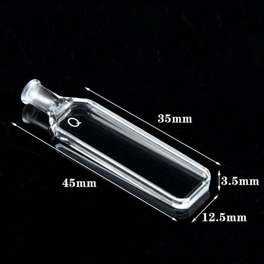 UV quartz cuvettes with PTFE Stopper, lightpath 1 mm