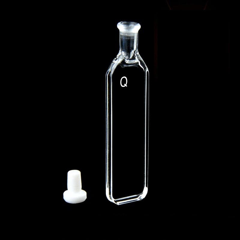 UV quartz cuvettes with PTFE Stopper, lightpath 1 mm