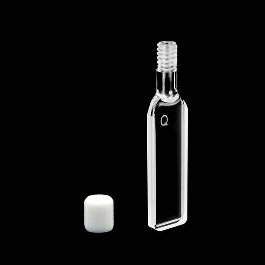UV quartz cuvettes with PTFE screw cap, 2 clear windows