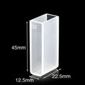 UV quartz macro volume cuvette with PTFE lid, 2 clear windows, Long light path High-precision model