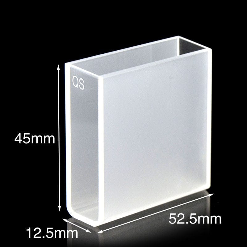 UV quartz macro volume cuvette with PTFE lid, 2 clear windows, Long light path High-precision model