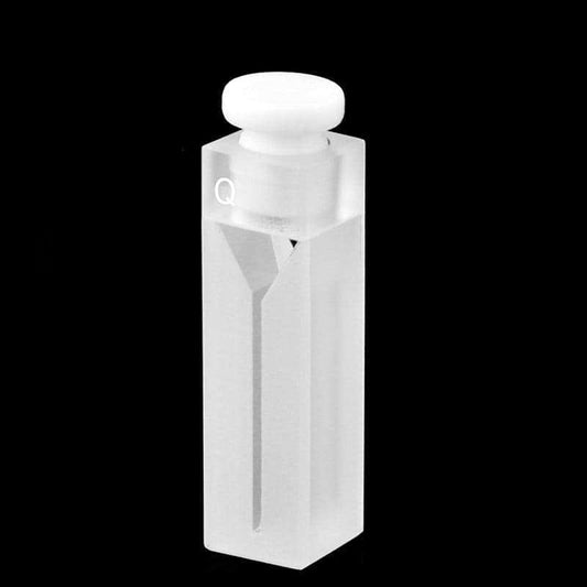 UV quartz semi-micro cuvette with PTFE Stopper, Lightpath 10 mm, 2 clear windows