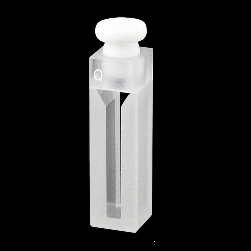 UV quartz semi-micro cuvette with PTFE Stopper, Lightpath 10 mm, 2 clear windows