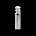 UV quartz semi micro cuvettes with PTFE stopper, Lightpath 10 mm, 2 clear windows