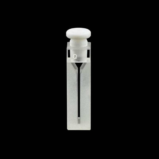 UV quartz semi micro cuvettes with PTFE stopper, Lightpath 10 mm, 2 clear windows