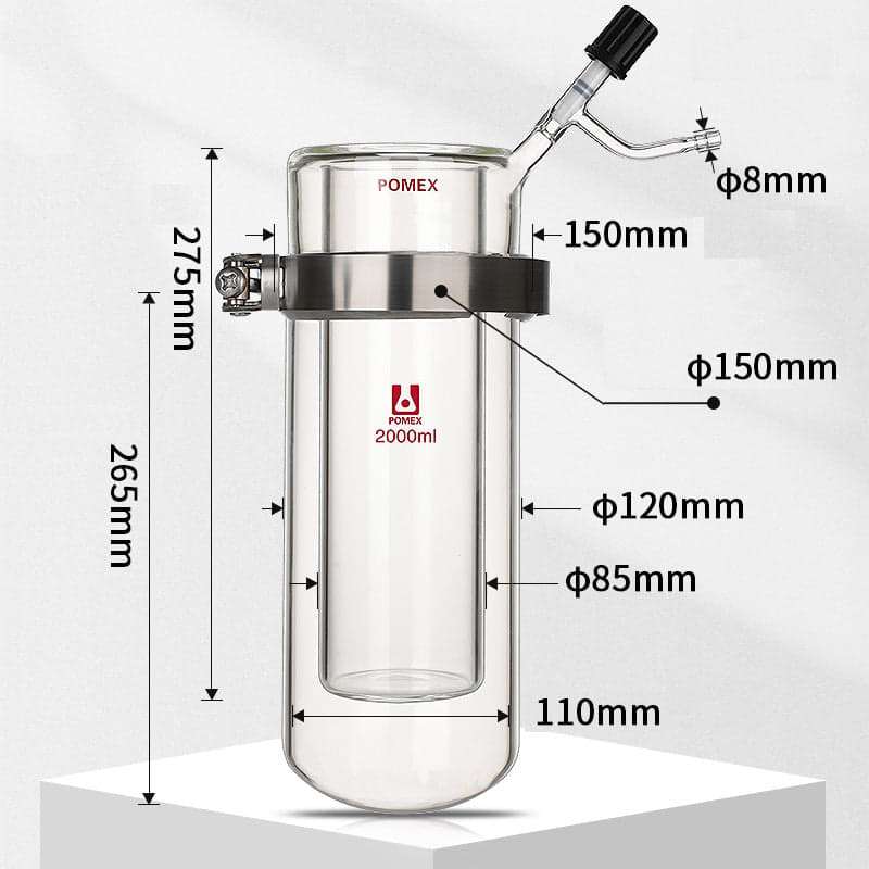 Vacuum Sublimation Apparatus with High Vacuum Valve, Capacity 250 to 2.000 ml