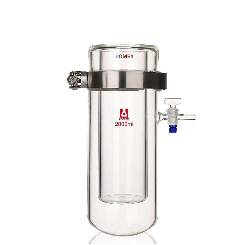 Vacuum Sublimation Apparatus with Stopcock on Side, Capacity 250 to 2.000 ml