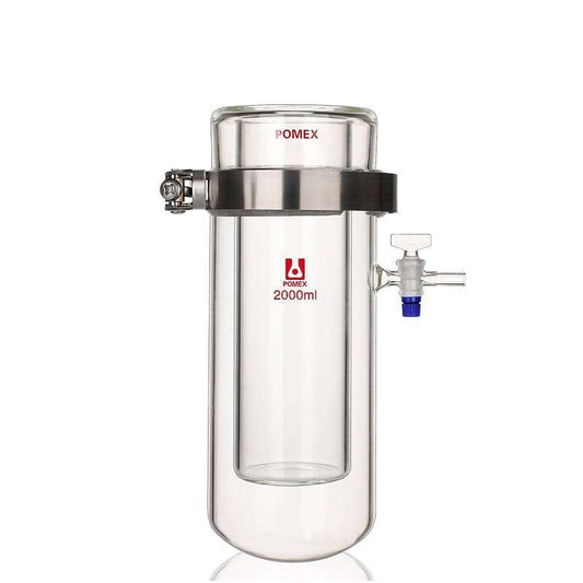Vacuum Sublimation Apparatus with Stopcock on Side, Capacity 250 to 2.000 ml