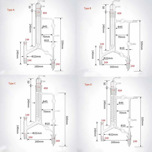 Variable Reflux Distillation Head with Cold Finger & PTFE Stopcock