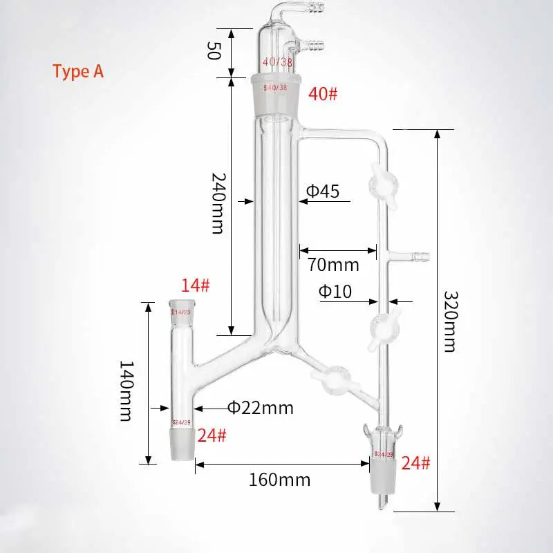 Variable Reflux Distillation Head with Cold Finger & PTFE Stopcock