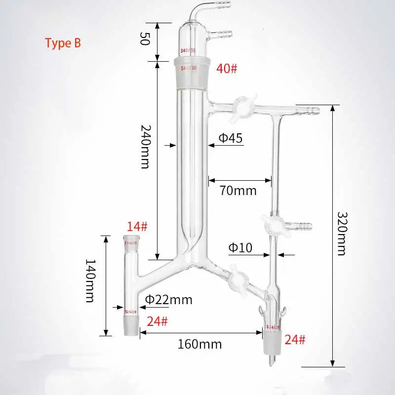 Variable Reflux Distillation Head with Cold Finger & PTFE Stopcock