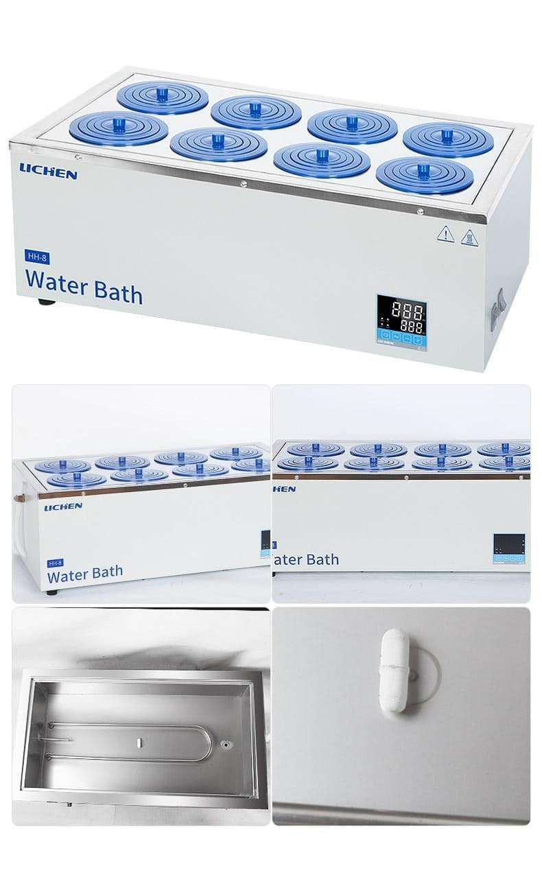 Water Bath with Concentric Rings Flat Cover, Openings 1 to 8