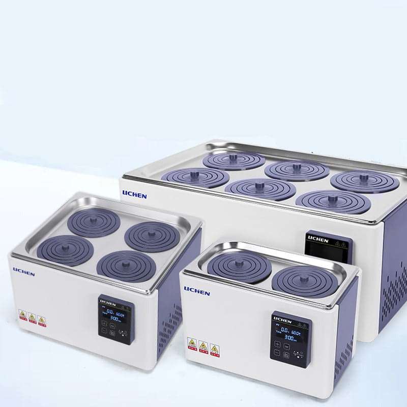 Water Bath with Magnetic Stirrer and Concentric Rings Flat Cover, Openings 2 to 6