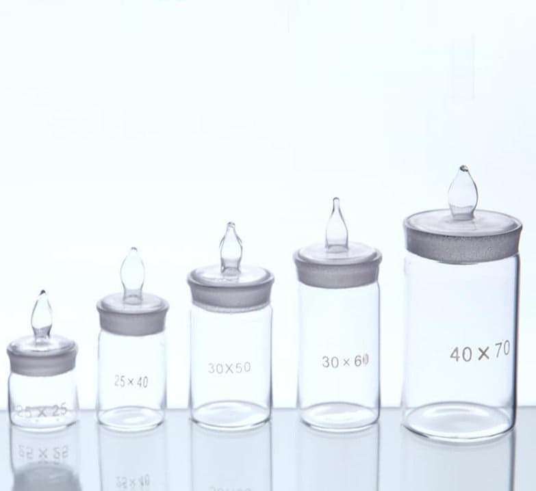 Weighing bottles, tall