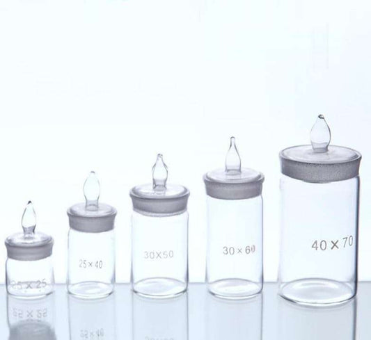 Weighing bottles, tall
