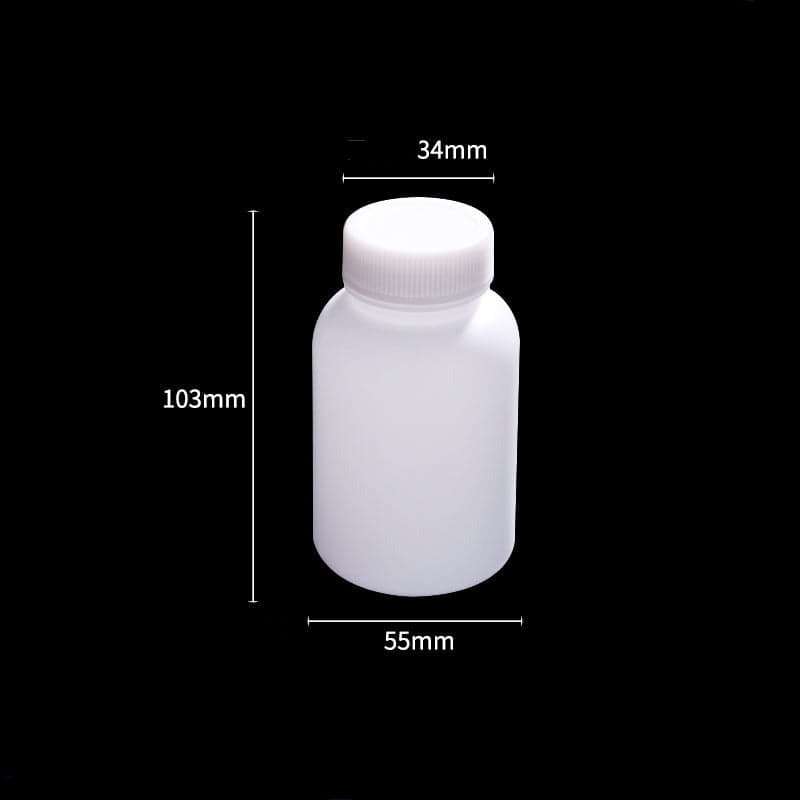 Wide mouth bottles with screw cap, Plastic PE, capacity 50 ml to 2.000 ml