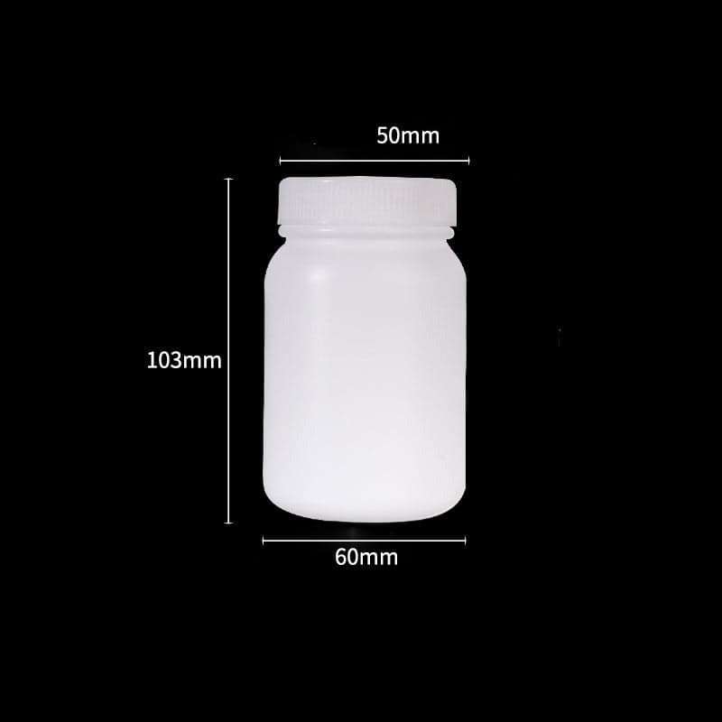 Wide mouth bottles with screw cap, Plastic PE, capacity 50 ml to 2.000 ml