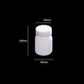 Wide mouth bottles with screw cap, Plastic PE, capacity 50 ml to 2.000 ml