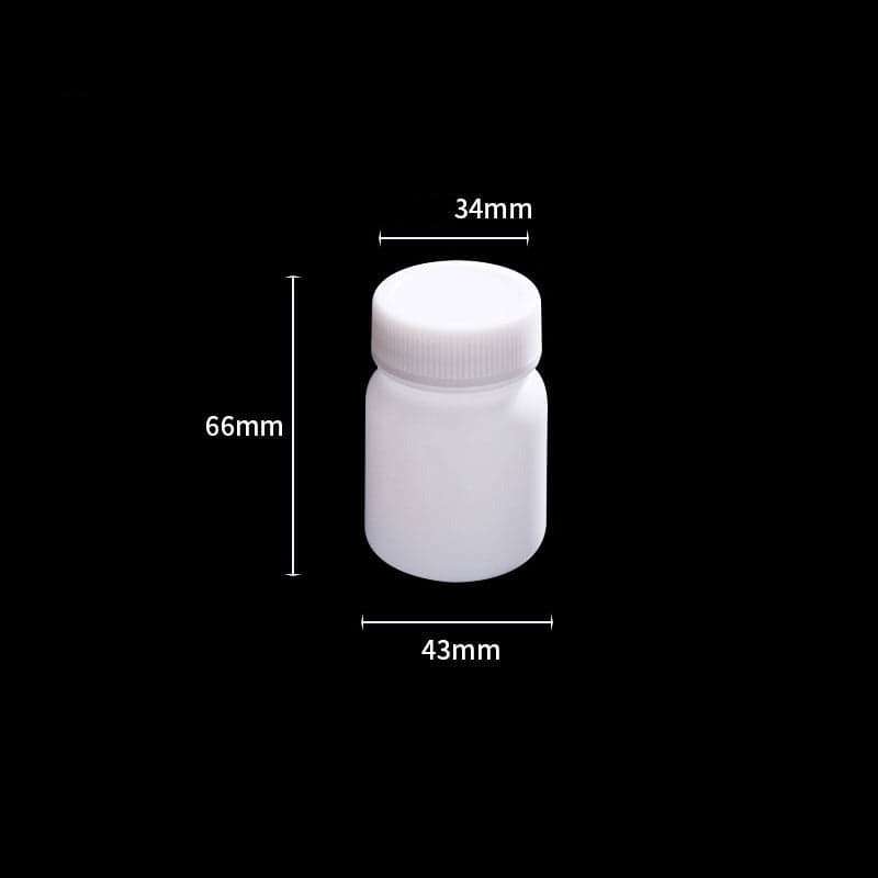 Wide mouth bottles with screw cap, Plastic PE, capacity 50 ml to 2.000 ml