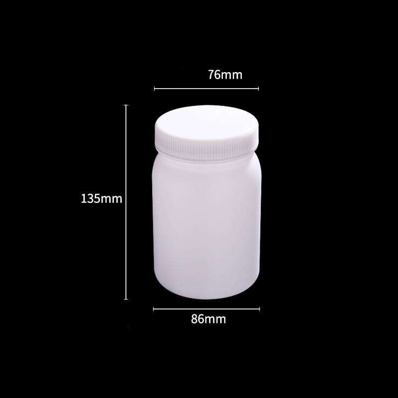 Wide mouth bottles with screw cap, Plastic PE, capacity 50 ml to 2.000 ml